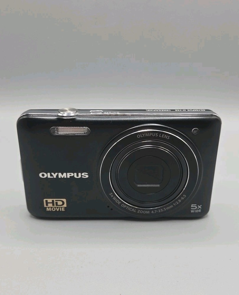 Olympus D-745 Digital Camera And Charging Lead, Black.