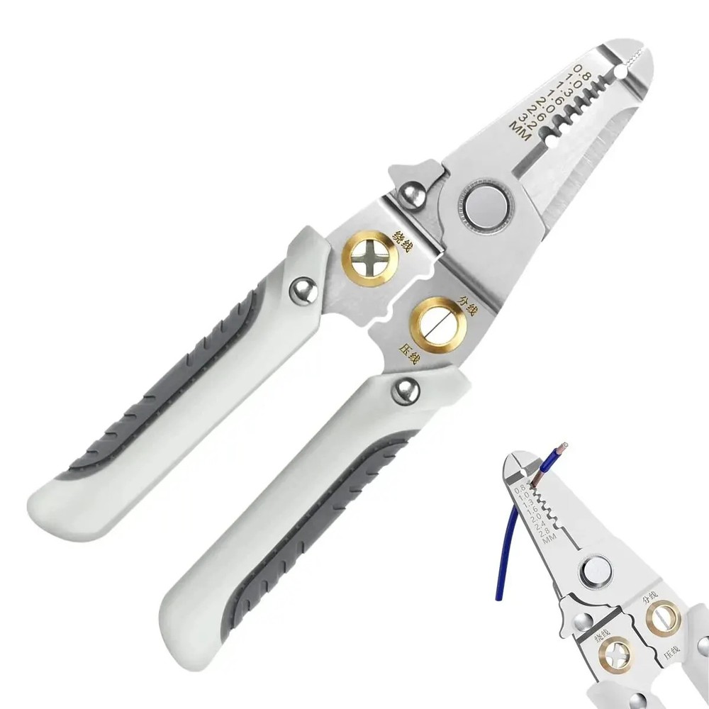 Electric Cable Stripping Cutting Cable Stripper and Crimping Peeler Hand Tools
