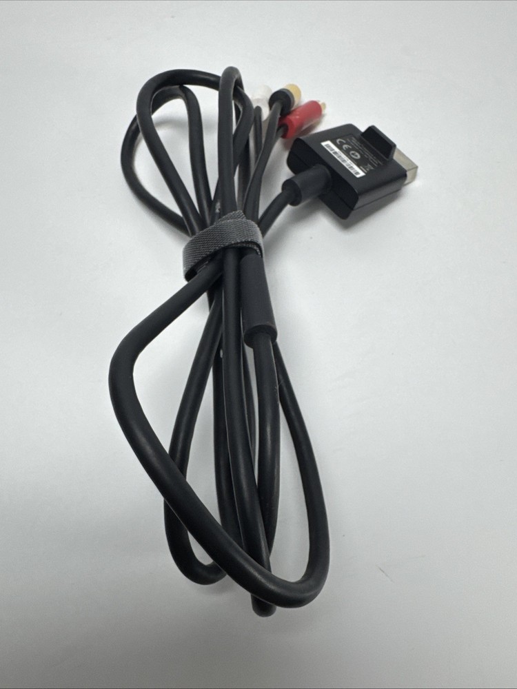 Genuine OEM Microsoft Xbox 360 Component Composite AV Cable - Black