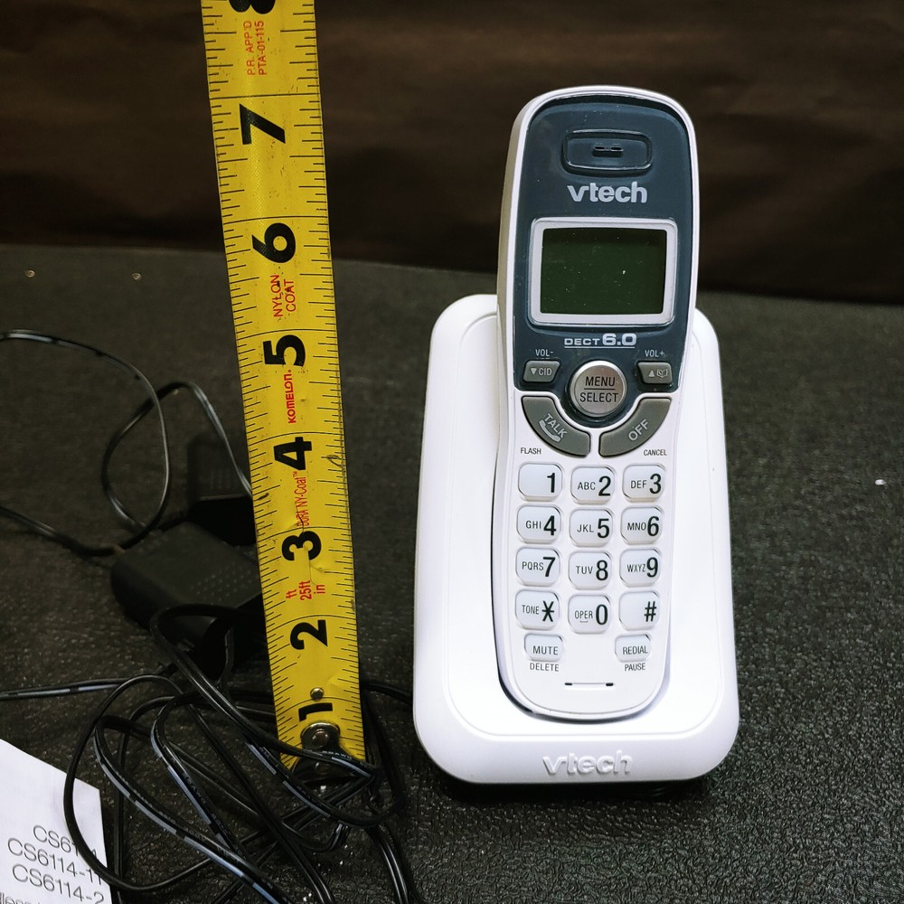 Vtech DECT 6.0 2-Handset Cordless Phone System - White (CS6114-2)™