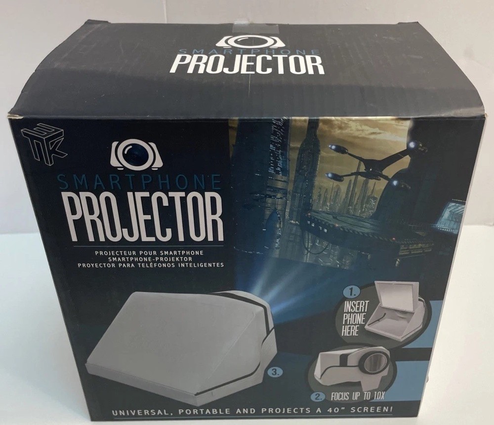 Smart Phone Projector, Universal, Portable, Projects A 40” Screen