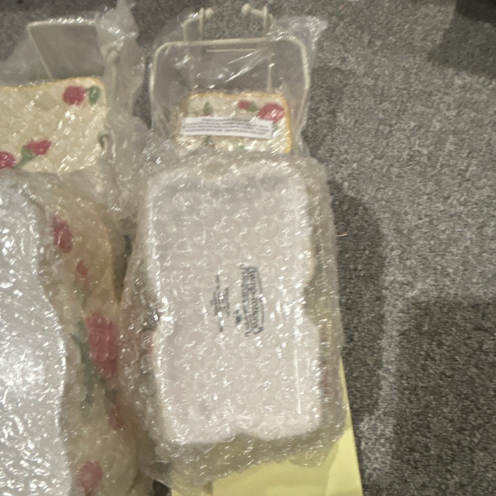 Temp-tations Rose by tara 12 Piece Ceramic Rectangular Floral Baking Dishes.