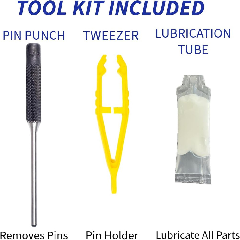 CRWON PTH50 Pallet Jack Front Load Wheels Replacement Kit Complete