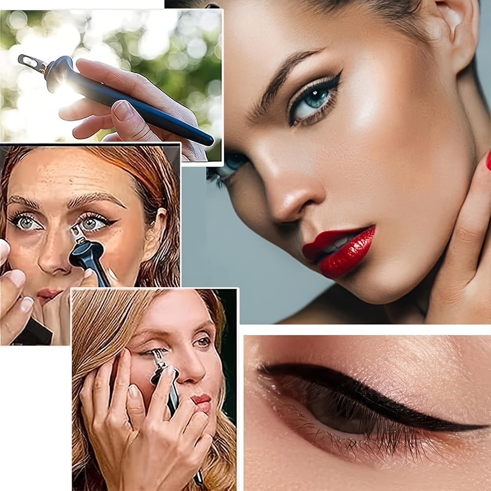 Multi-Functional Economical Quick-Install 3-Color Eyeliner Makeup Assistant Tool