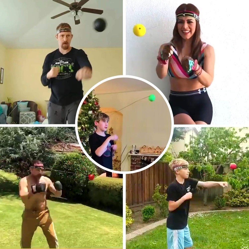 Interactive Reflex Ball with Community - Perfect for Boxing & Agility Training