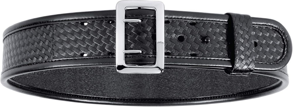 7960 Sam Browne Duty Belt - Chrome Buckle - Rectangular Snap