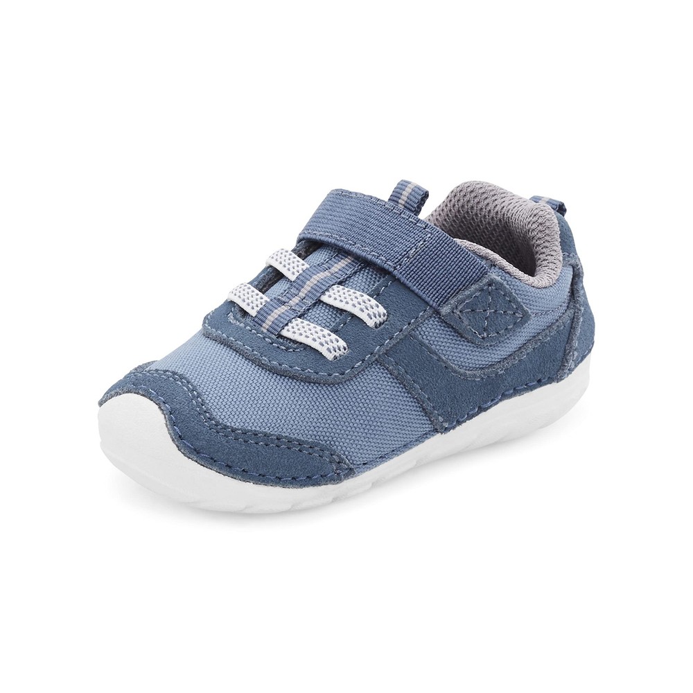 Boys SM Zips Runner Sneaker, Navy