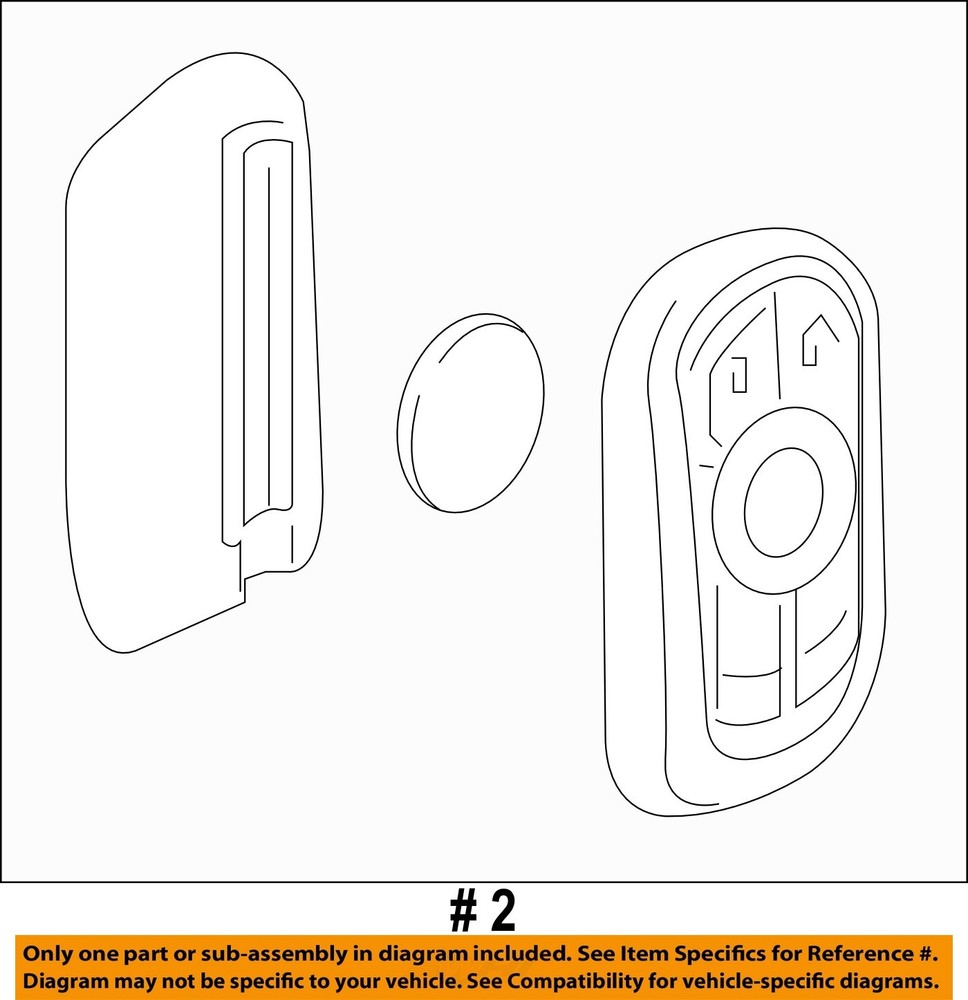 GM OEM 21-23 Envision Electrical Keyless Entry Components-Transmitter 13547571