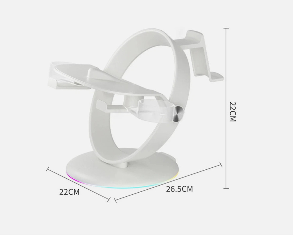 VR display stand, RGB storage base suitable for Quest 2 / PS5 VR2