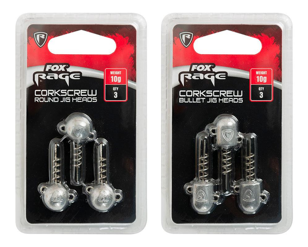 Fox Rage Corkscrew Jig Heads