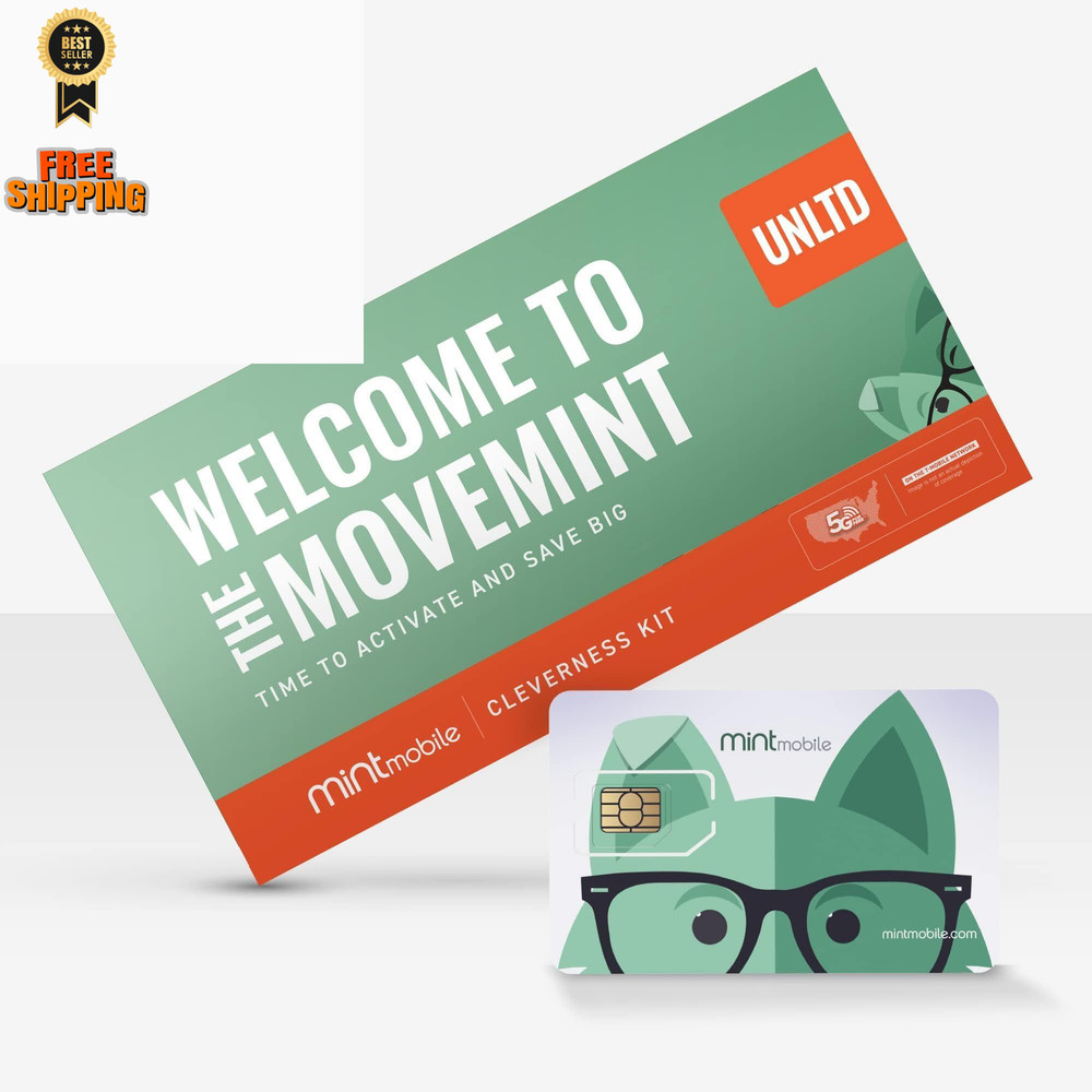 $30/mo. Mint Mobile Phone Plan with Unlimited Talk, Text & Data for 3 Months...