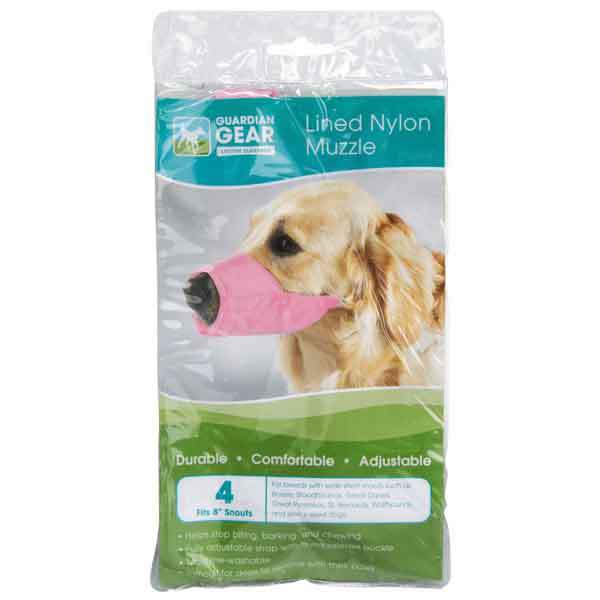 Guardian Gear Comfort NO BITE BARK LINED EZ FIT ADJUSTABLE DOG MUZZLE Training