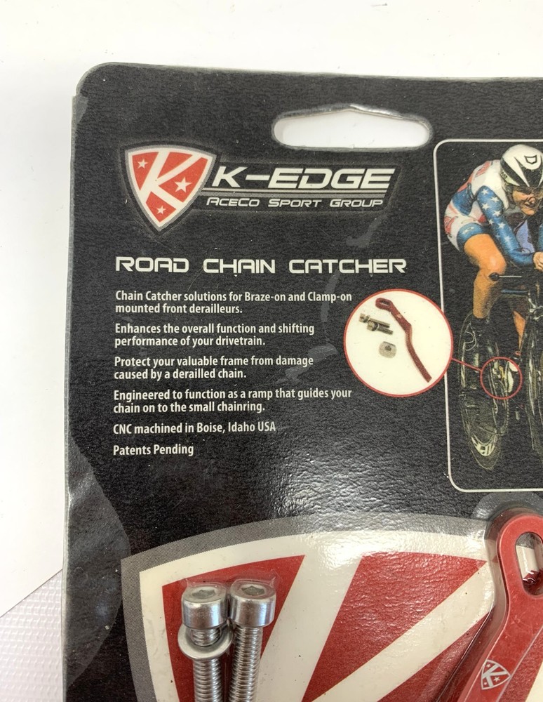 K-Edge Road Chain Catcher Red New
