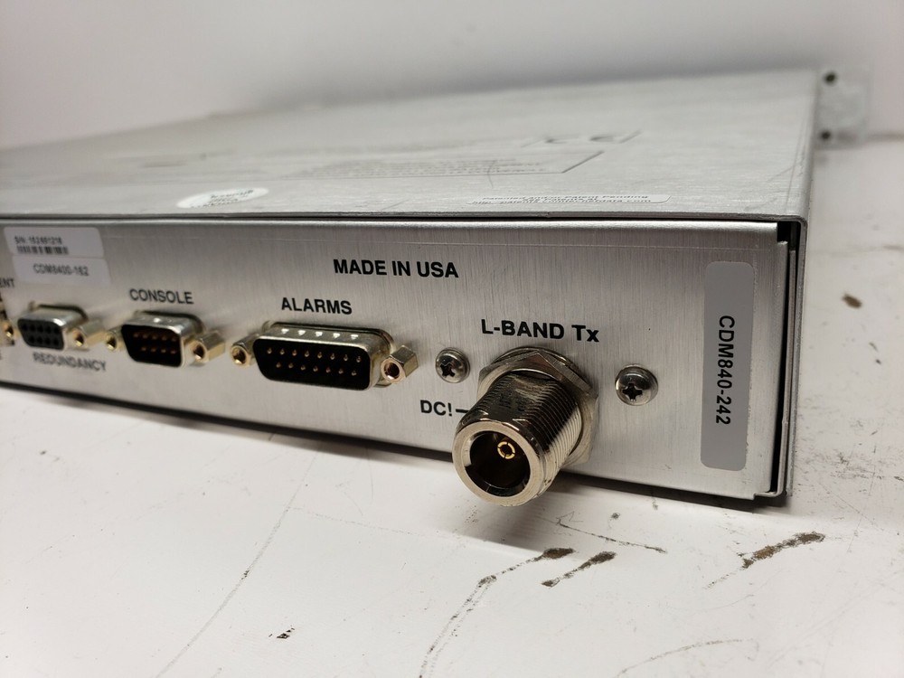 COMTECH EF DATA CDM-840 REMOTE ROUTER ADVANCED VSAT SOLUTIONS CDM840-242