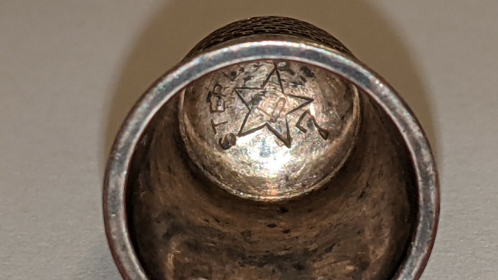 Waite Thresher Sterling Silver Thimble