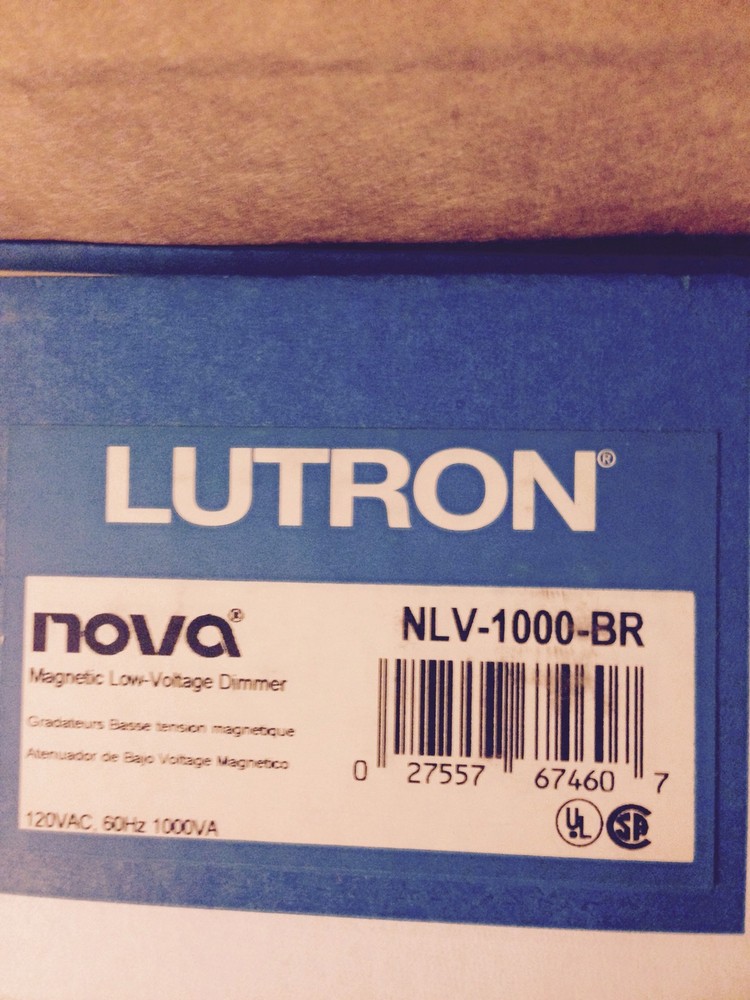 Lutron NLV-1000-BR low voltage dimmer