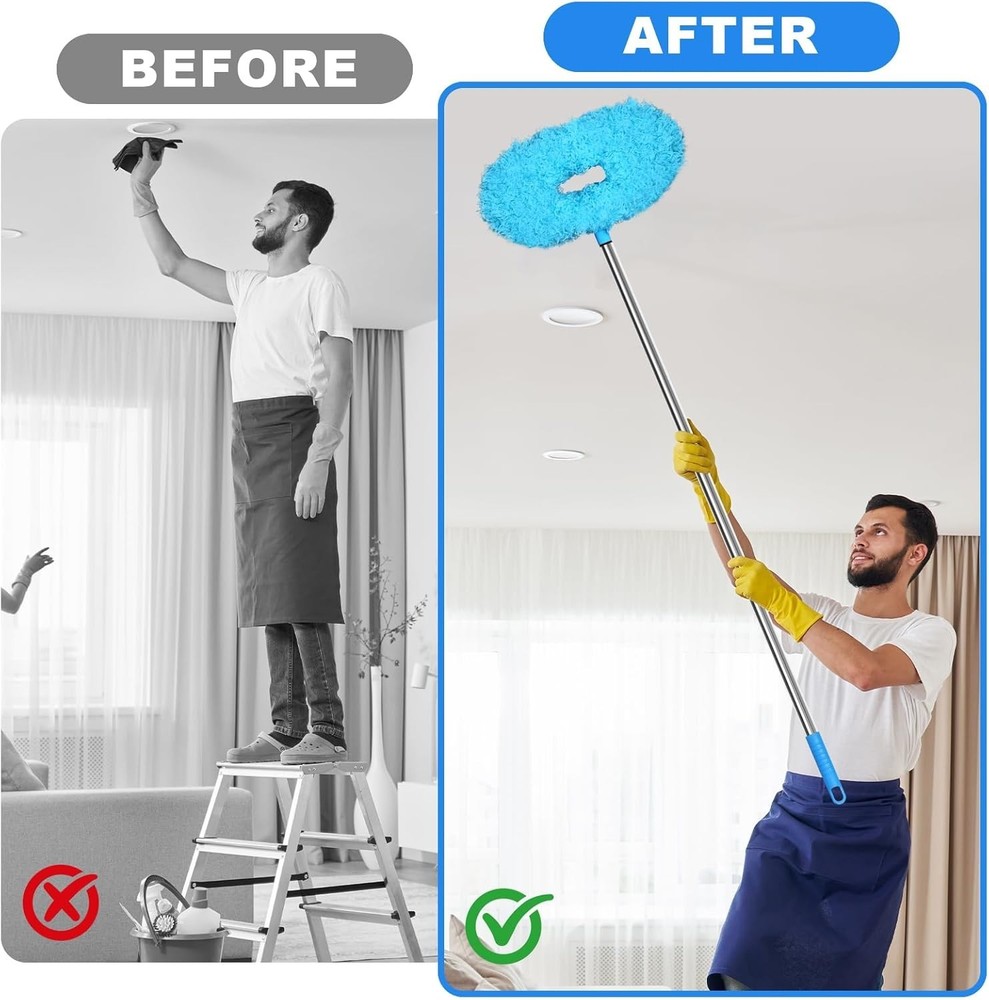 Ceiling Fan Cleaner Duster - Adjustable Duster with Extension Pole,Dusters fo...