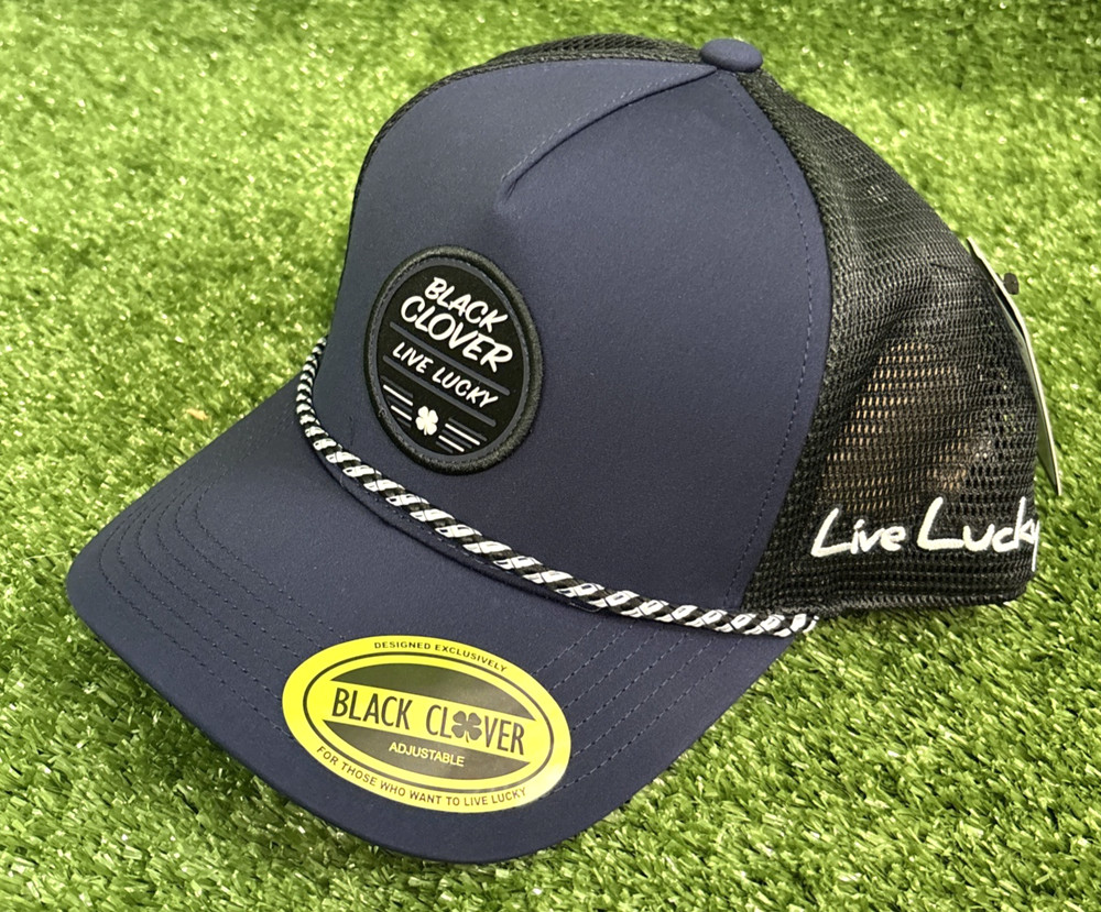 Black Clover Flash 3 Rope Snapback Men's Golf Cap Hat NEW Navy