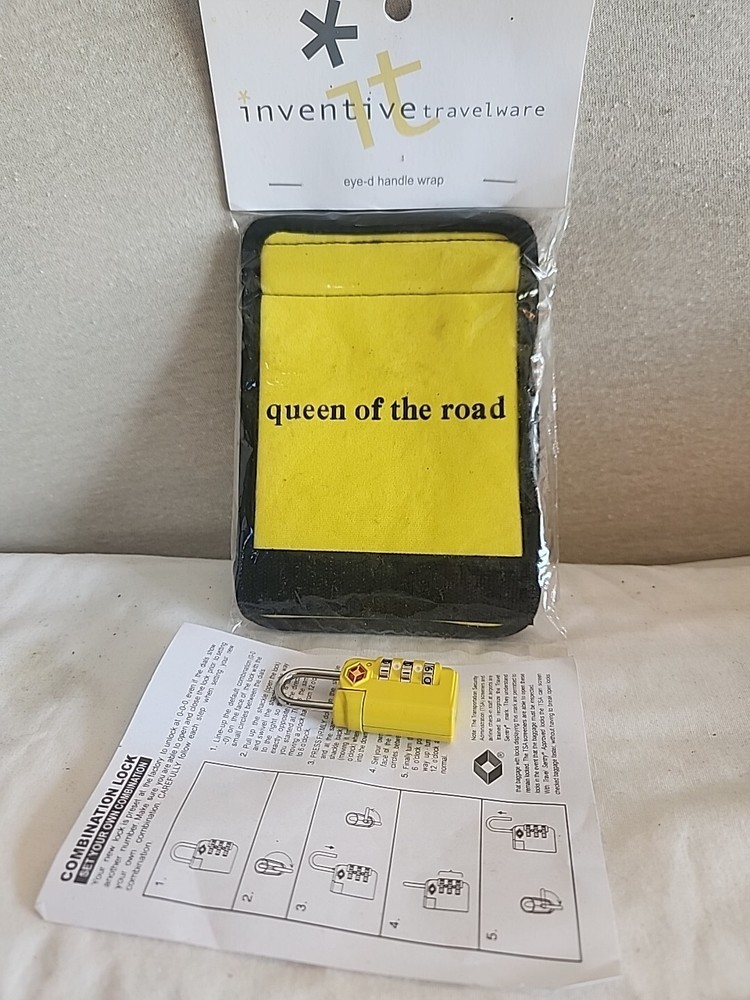 Inventive Travelware Yellow Handle Wrap And Lock