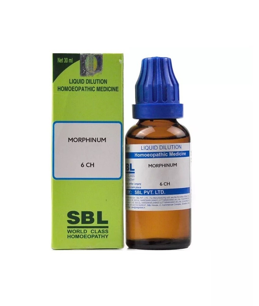 (2 Pack) SBL Homeopathic Morphinum 6 CH (30ml Each) Dilution