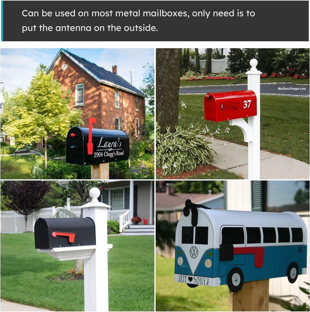 Wireless Mailbox Notification System 200ft &120db Mailbox Alarm Instant Alert