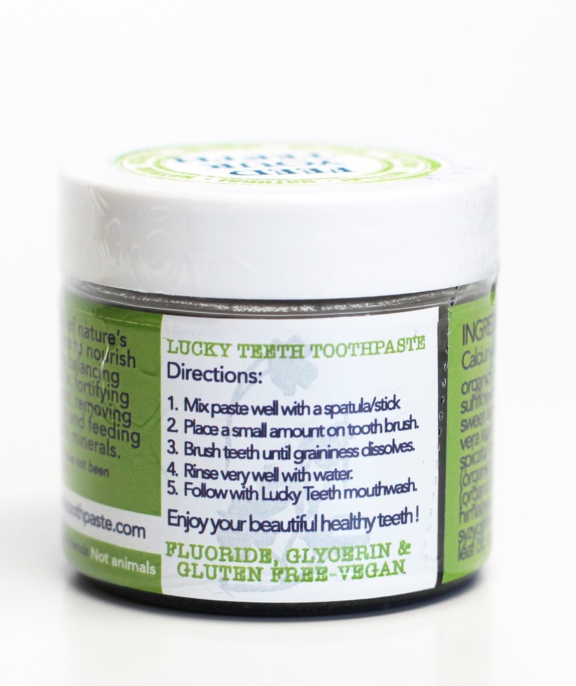Lucky Teeth Organic Complete PACK, MouthWash + Charcoal Toothpaste.