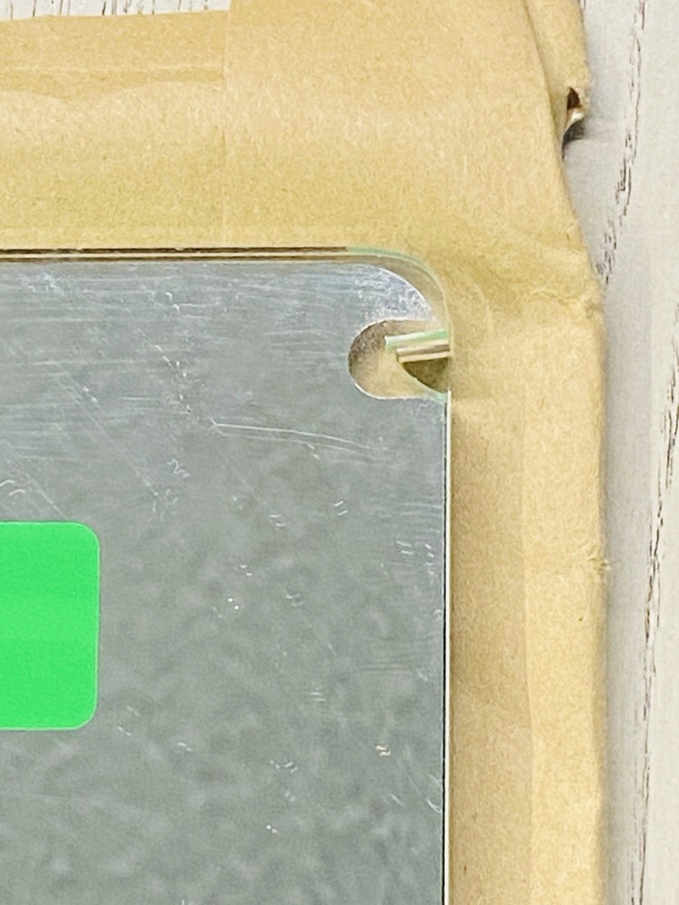 Vintage EXIT Sign Panel Green Acrylic Insert Arrow Emergency Light 6in NOS
