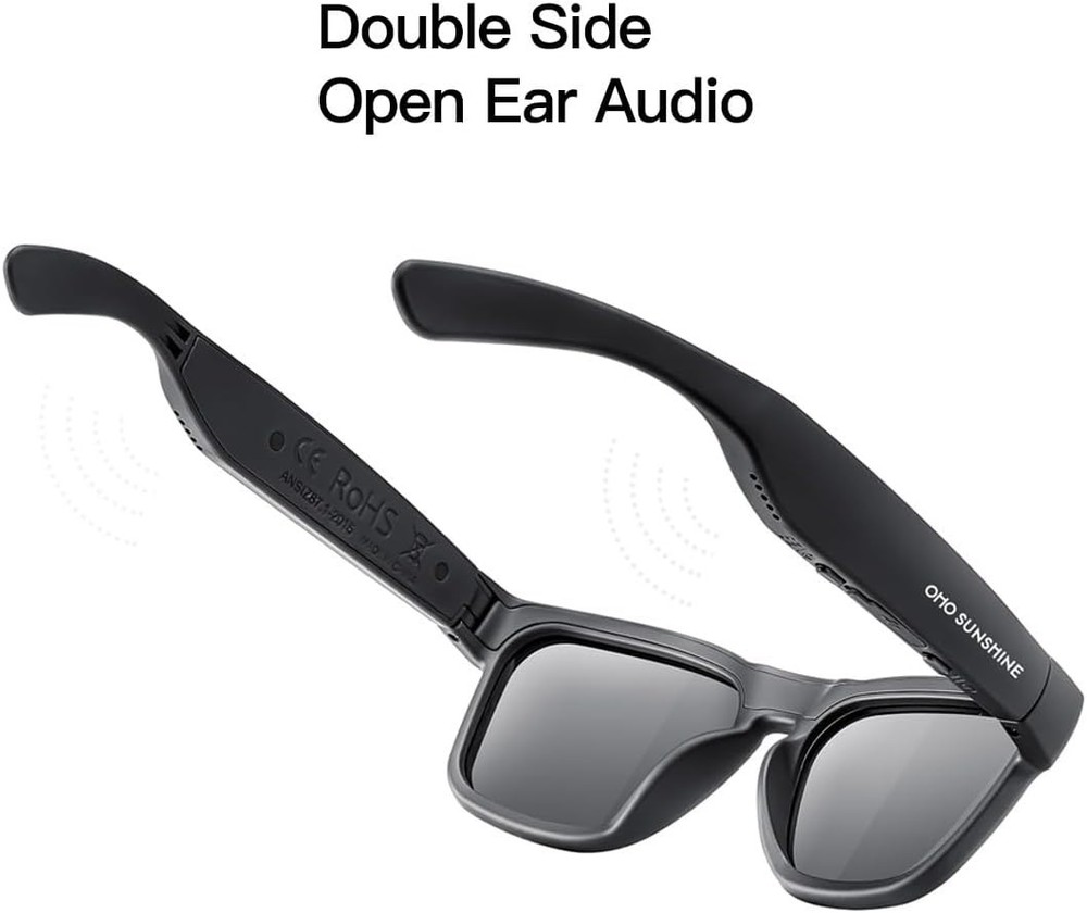 Unisex OhO Bluetooth Smart Sunglasses - Polarized, Voice Control, UV Protection