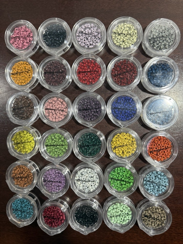 Making Memories Eyelets Grommets Craft Kit 30 Containers, All Colors, Stackable