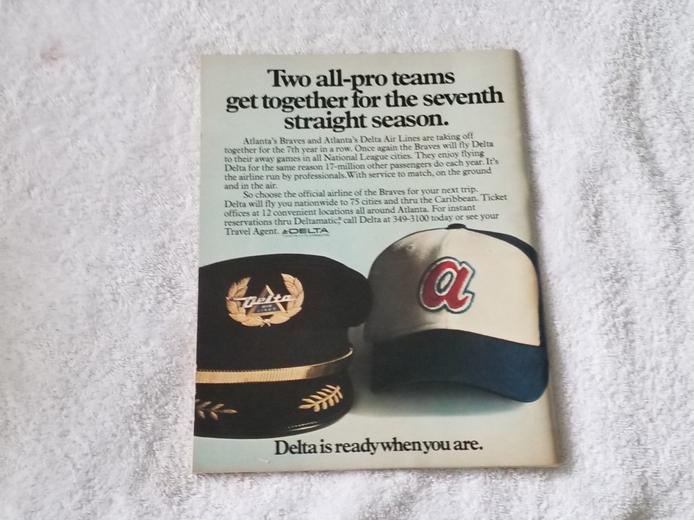 72 All Star Game Program Atlanta Stadium MLB