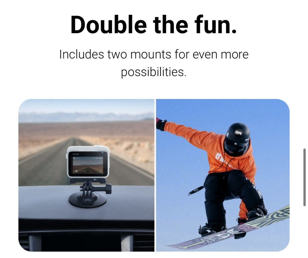 Original Insta360 Flexible Adhesive Mount - Strong & Versatile Attachment