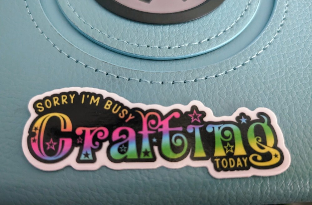 Busy Crafting Waterproof Vinyl Sticker