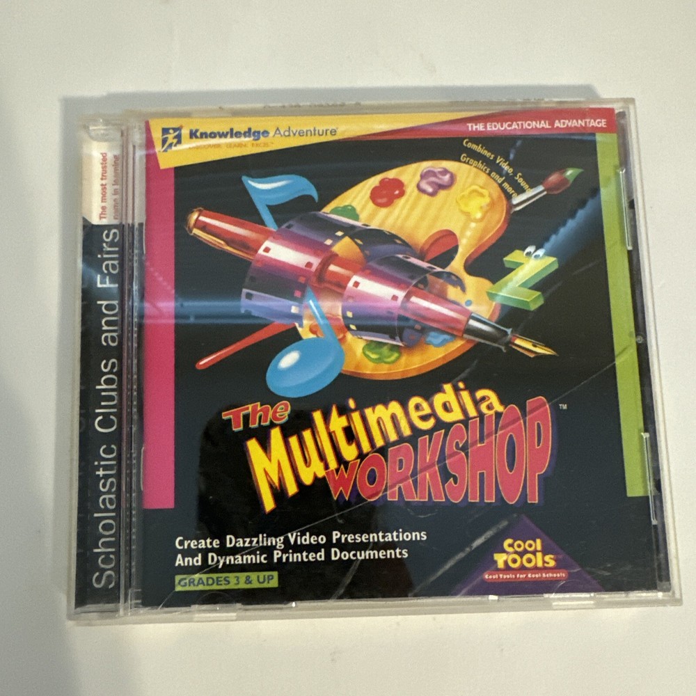 Multimedia Workshop (Ages 10+) (PC-CD, 1995) for Windows - CD