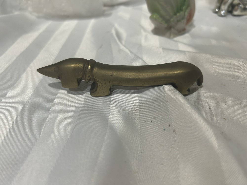 Solid Brass Dog Bottle Opener