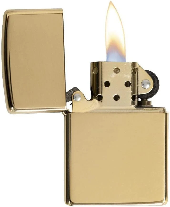 Zippo Lighter 204B Windproof Collectable Gold Unisex