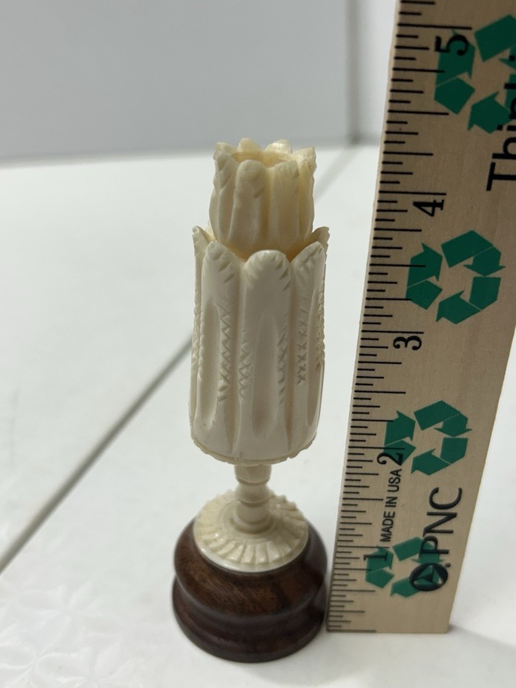 Stunning 3 Bone Hand Carved Decor
