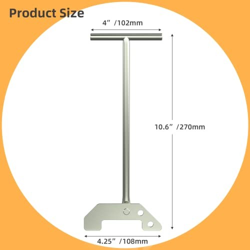 Garbage Disposer Unjamming Wrench,Garbage Disposal Wrench,Garbage Silver