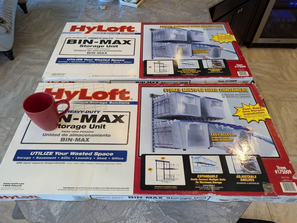 HyLoft Bin Max Storage Units- You Get 2 Brand New, Never Opened