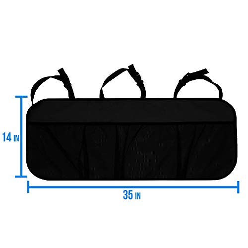 E-Z Travel Multi-Pocket Trunk Organizer, (BLACK) Universal Fit, Black