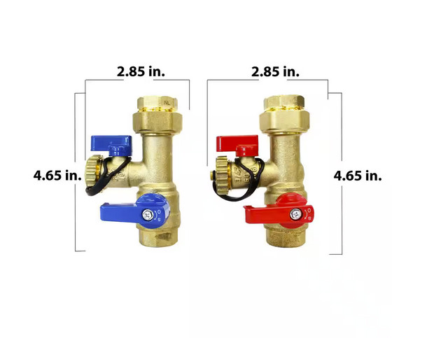 CMI 3/4 in. Tankless Water Heater Valves Installation Complete Kit