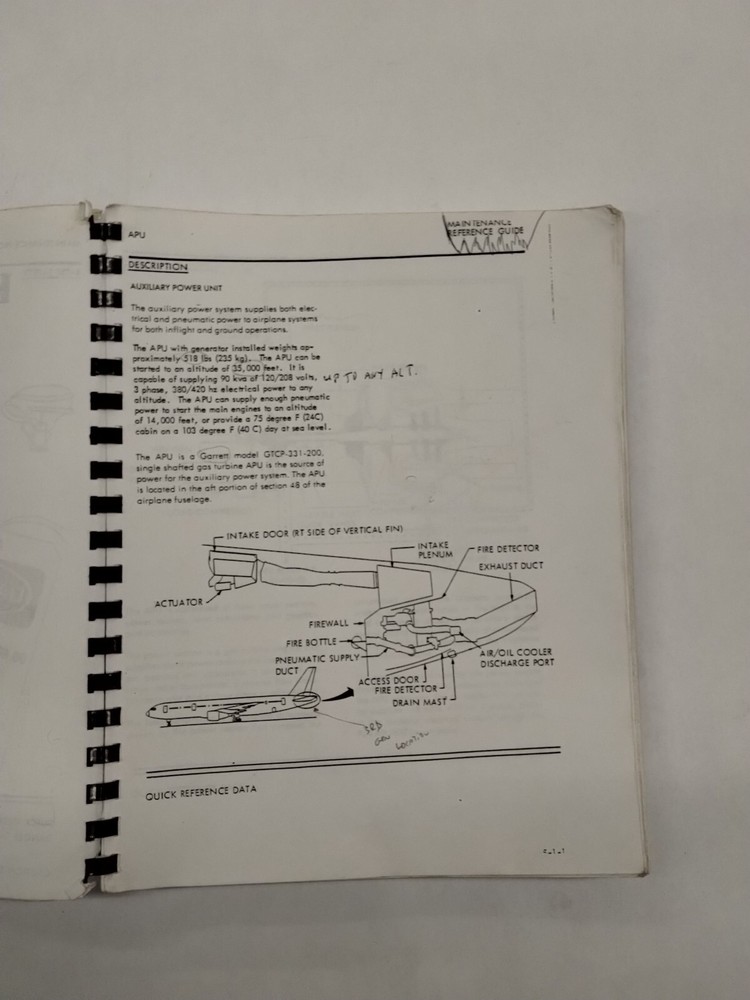 Eastern Airlines B-757 Maintenance Reference Guide-Reproduction