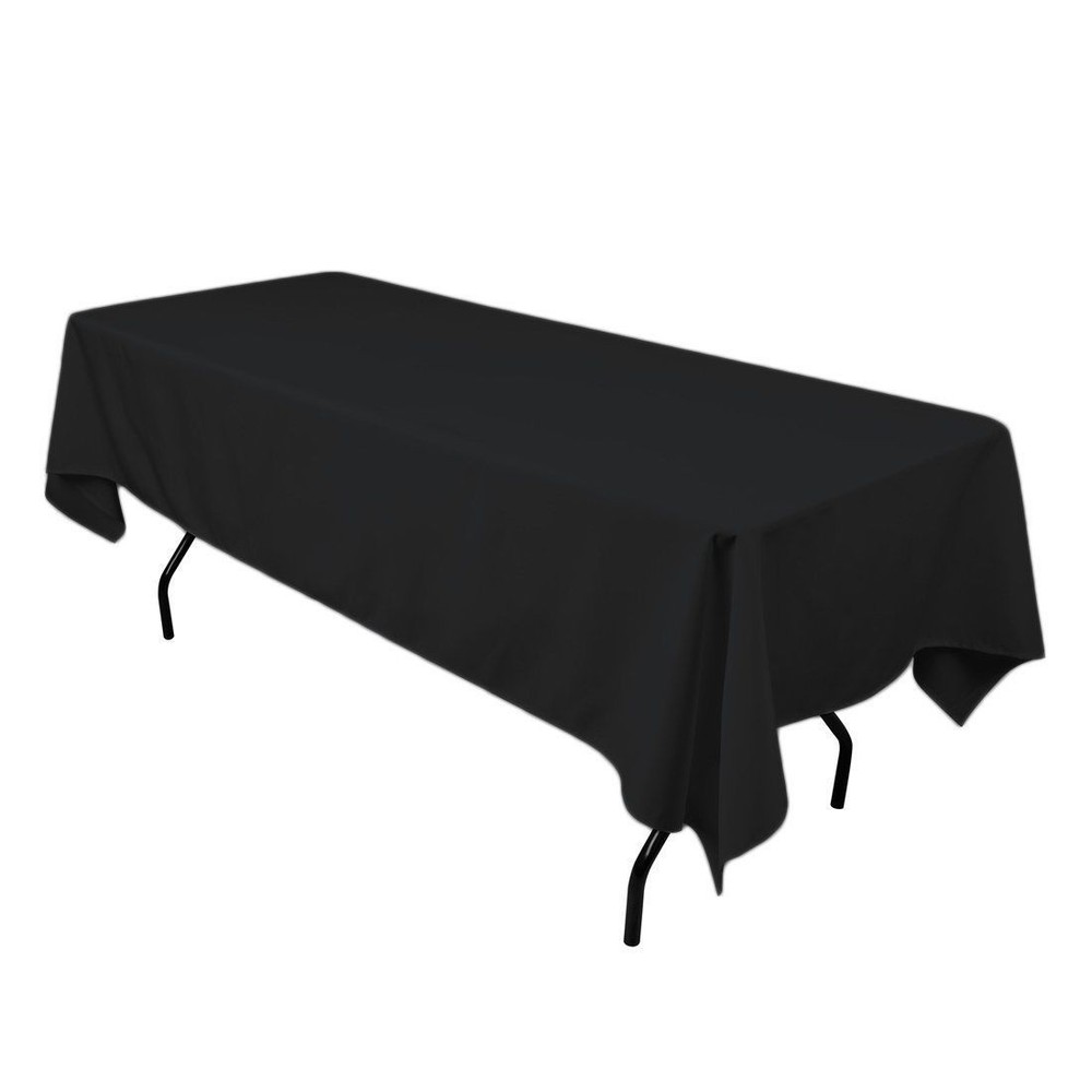 5 pack 60"×102" Seamless 100% Polyester rectangular Tablecloth 25 COLORS Dine