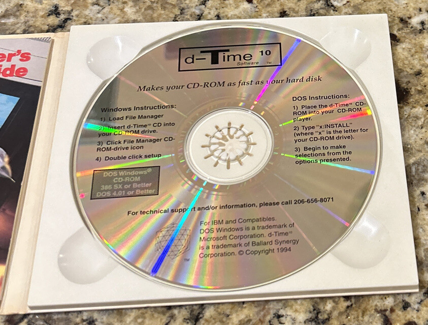 CD-ROM ACCELERATOR SOFTWARE DIGIPAK D-TIME SOFTWARE