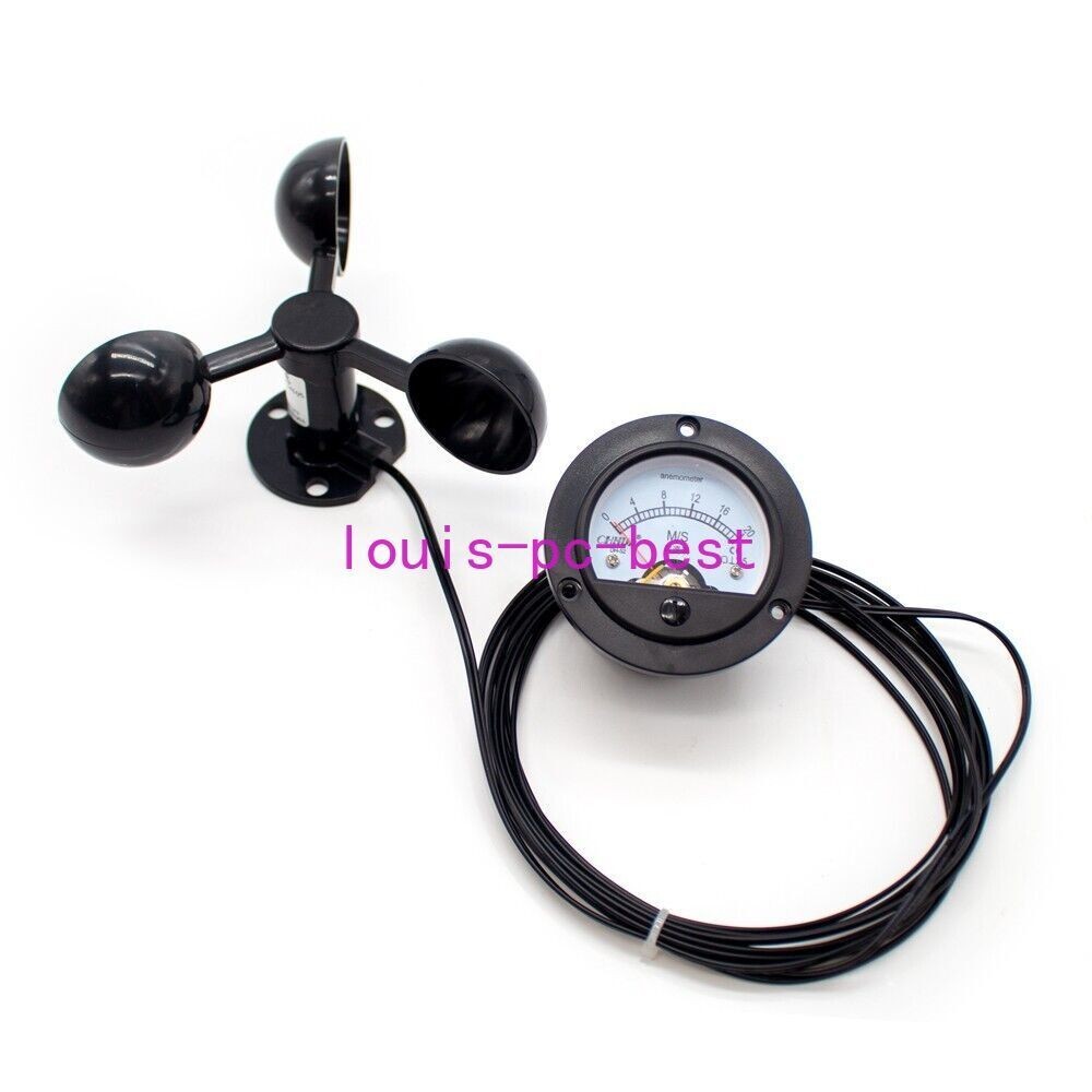 NEW Tower Crane Self-Generating Wind Speed Sensor Display Unpowered Anemometers