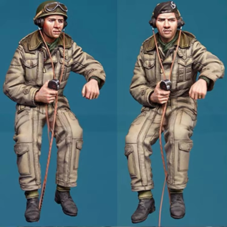 1/35 WWII British Tank Commander Unpainted Unassembled