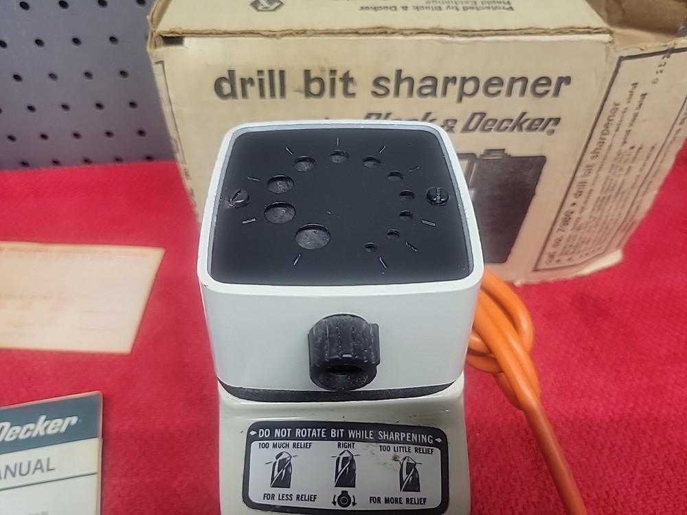 BLACK & DECKER DRILL BIT SHARPENER NO.7980 USA 🇺🇸
