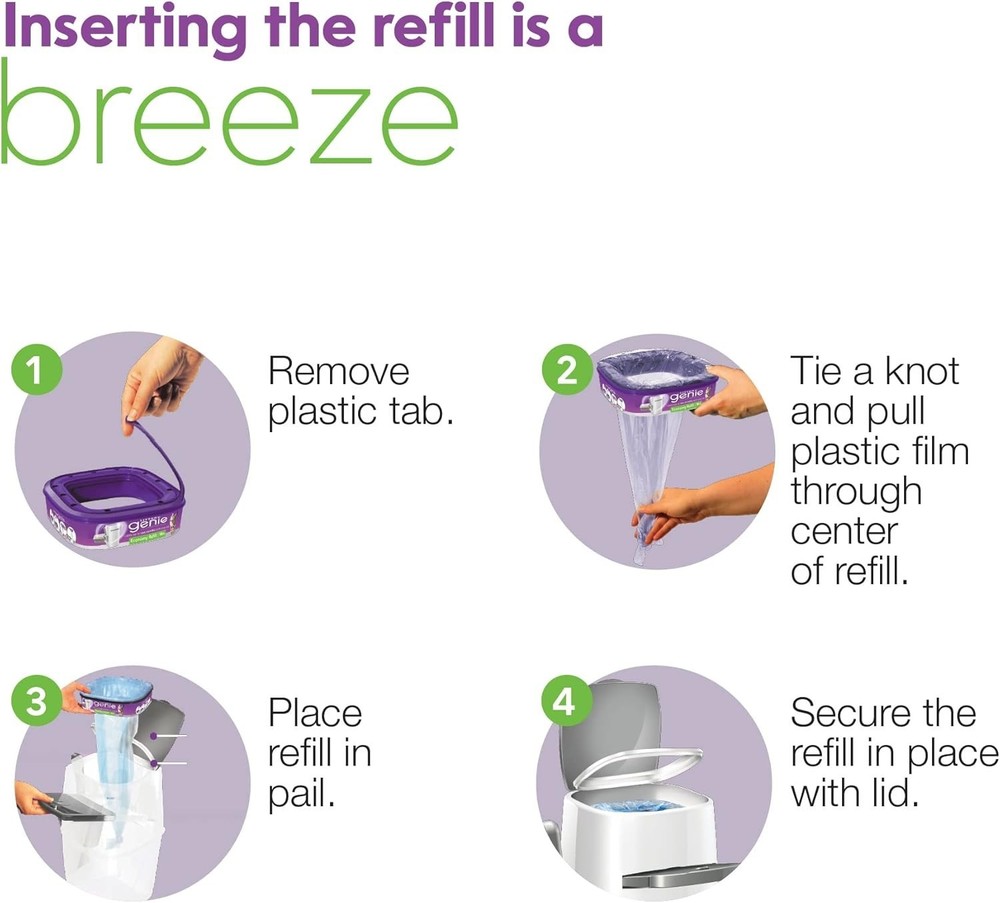 Durable 4-Pack Cat Litter Refill Bags | Odor Locking Technology for 2