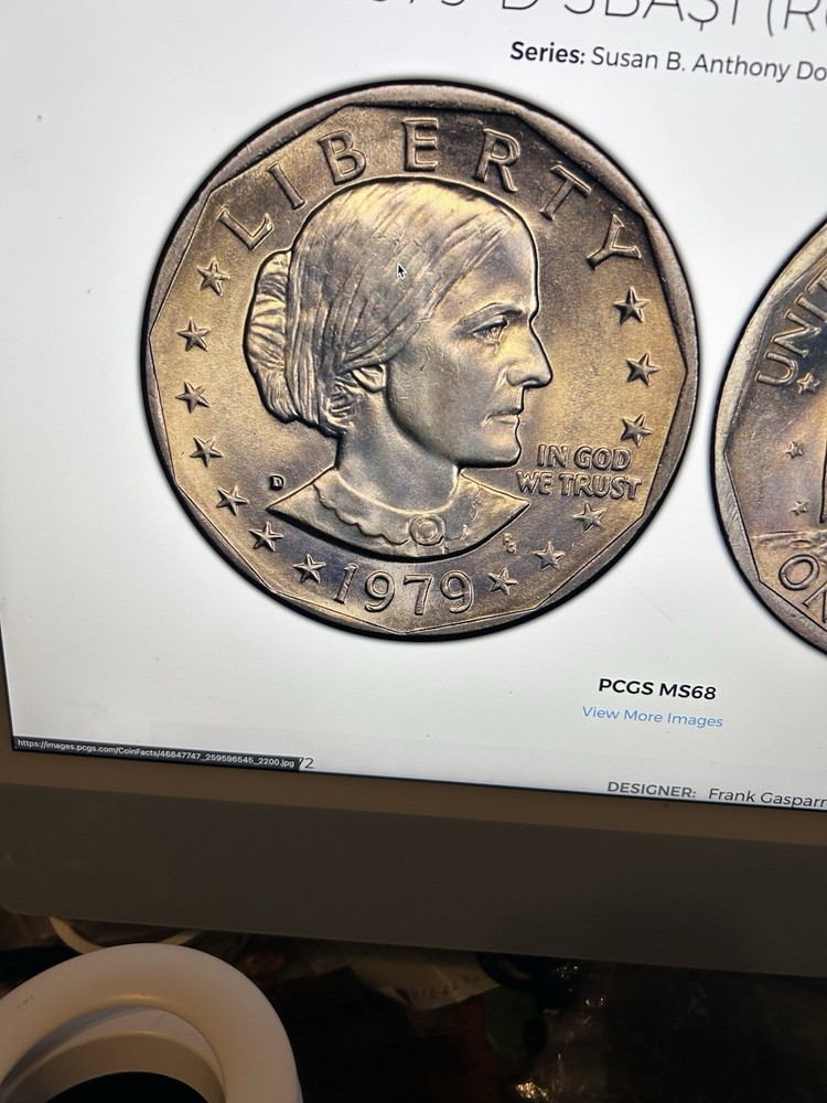 1979-D $1 ANACS MS67 graded officially, MS 68 unofficially