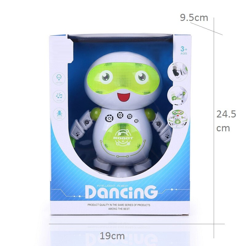 Educational dancing kids robot toy with light