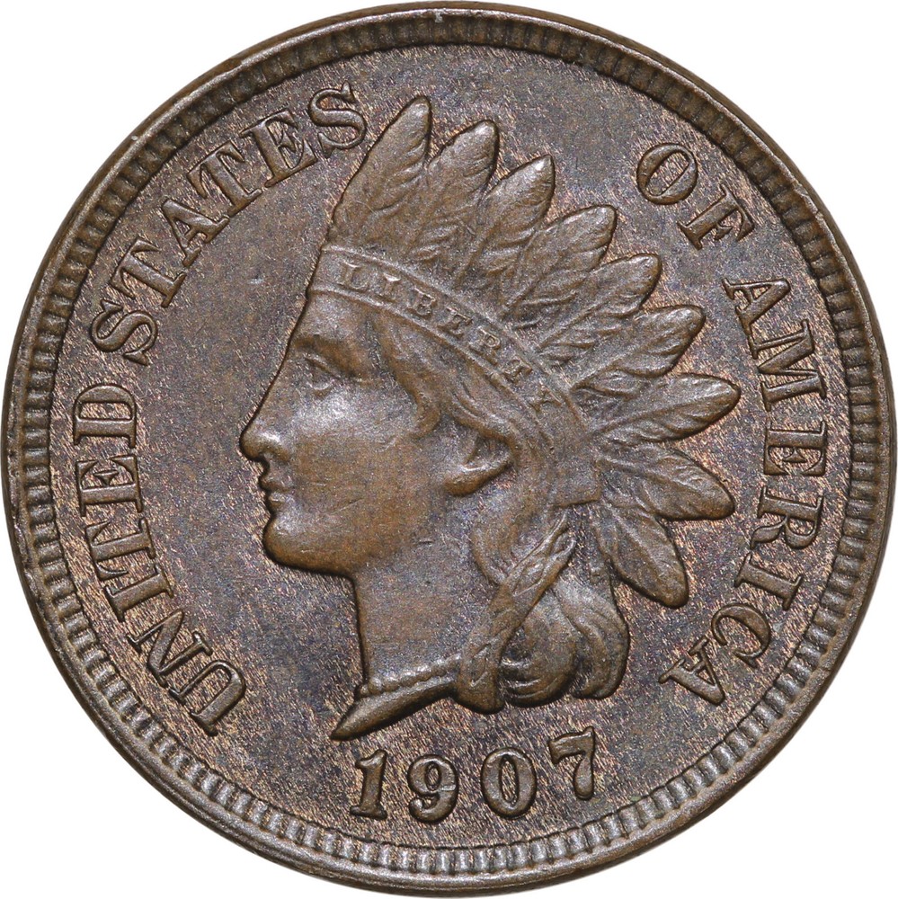 1907 Indian Cent Mint State **SNOW 1 REPUNCHED DATE & MISPLACED DIGIT**